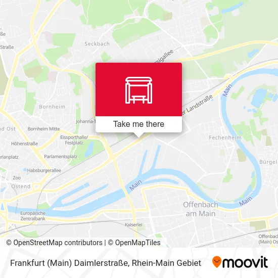 Карта Frankfurt (Main) Daimlerstraße