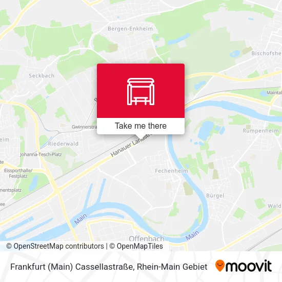 Карта Frankfurt (Main) Cassellastraße