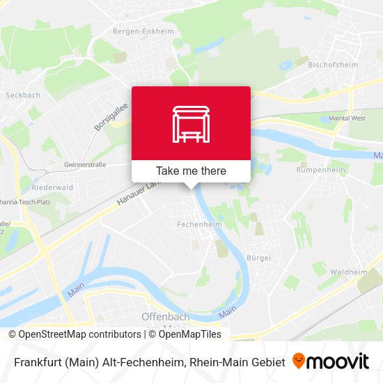 Frankfurt (Main) Alt-Fechenheim map