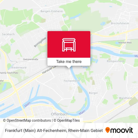 Карта Frankfurt (Main) Alt-Fechenheim