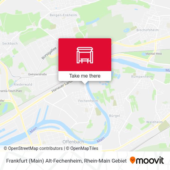 Frankfurt (Main) Alt-Fechenheim map