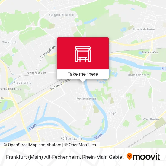 Карта Frankfurt (Main) Alt-Fechenheim