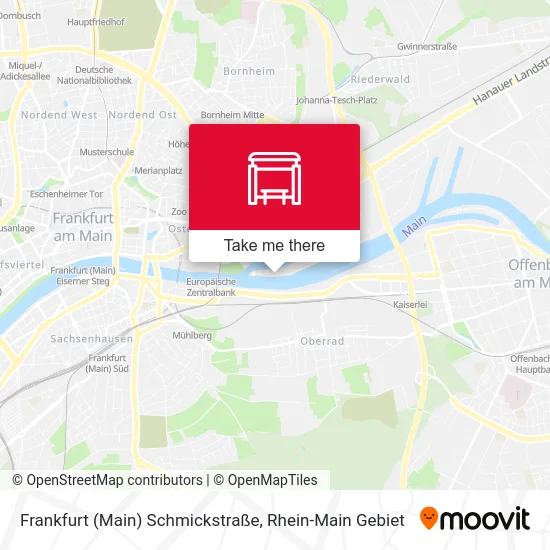 Карта Frankfurt (Main) Schmickstraße