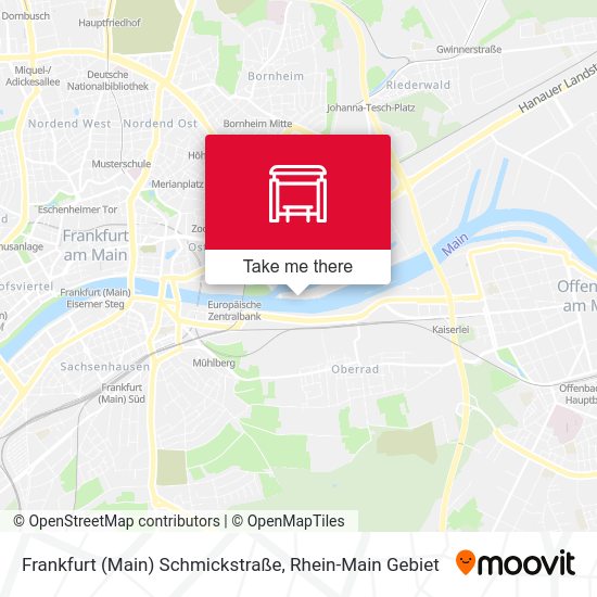 Карта Frankfurt (Main) Schmickstraße