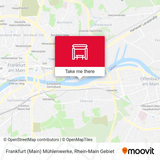 Карта Frankfurt (Main) Mühlenwerke
