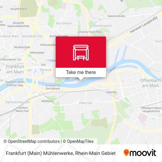 Карта Frankfurt (Main) Mühlenwerke