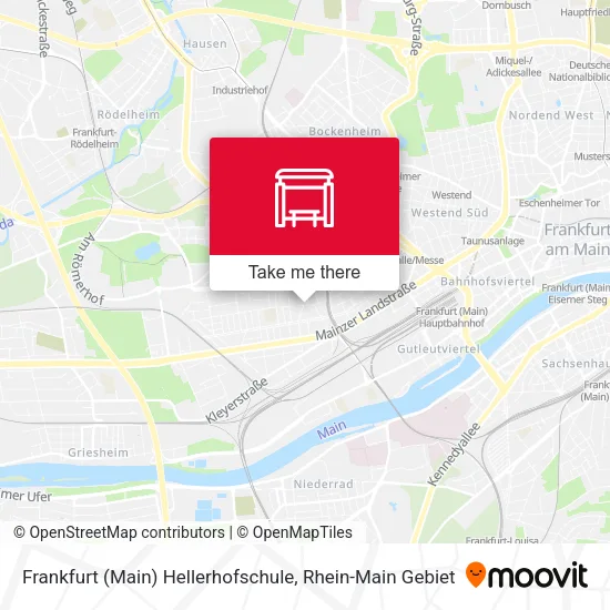 Карта Frankfurt (Main) Hellerhofschule