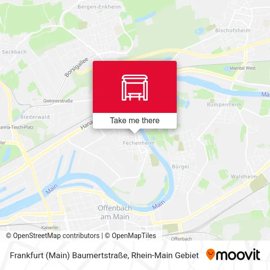 Карта Frankfurt (Main) Baumertstraße