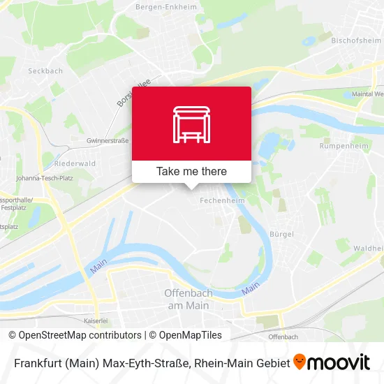 Карта Frankfurt (Main) Max-Eyth-Straße
