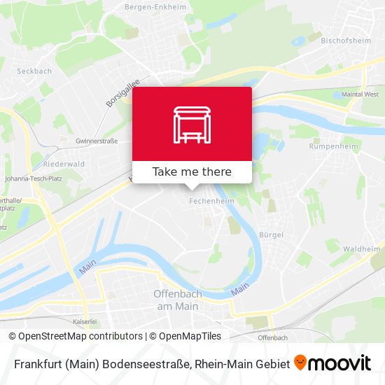 Frankfurt (Main) Bodenseestraße map