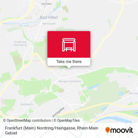 Frankfurt (Main) Nordring / Haingasse map