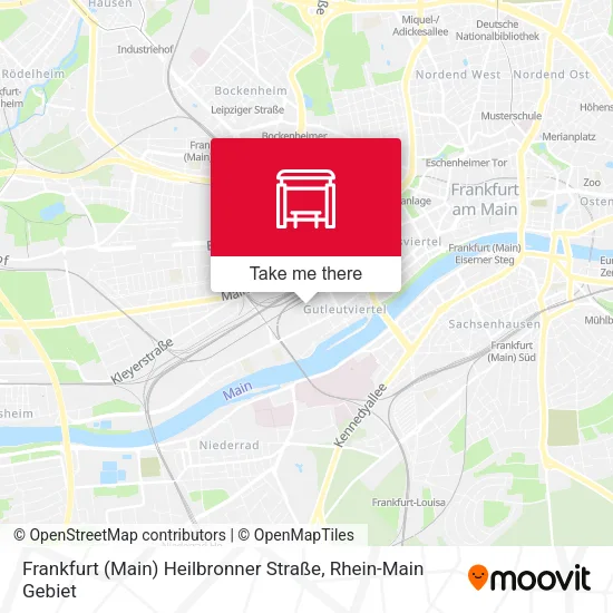 Карта Frankfurt (Main) Heilbronner Straße