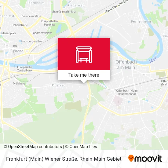 Карта Frankfurt (Main) Wiener Straße
