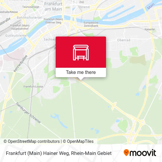 Карта Frankfurt (Main) Hainer Weg