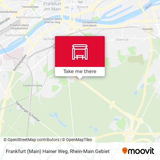 Frankfurt (Main) Hainer Weg map