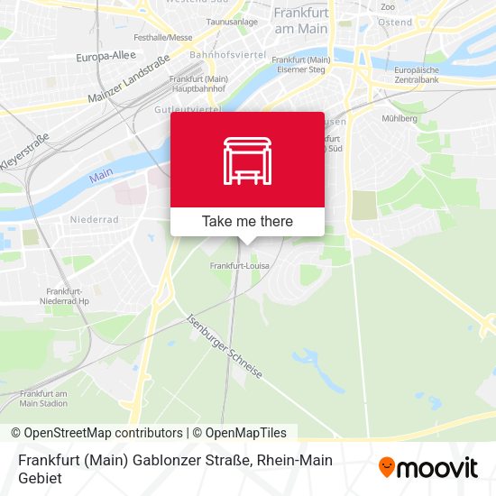 Frankfurt (Main) Gablonzer Straße map