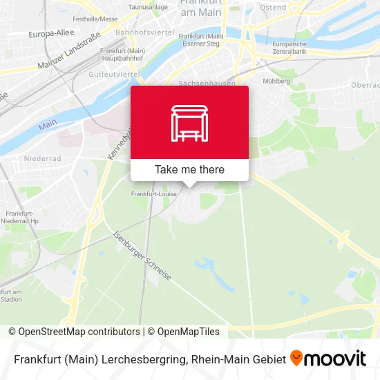 Карта Frankfurt (Main) Lerchesbergring