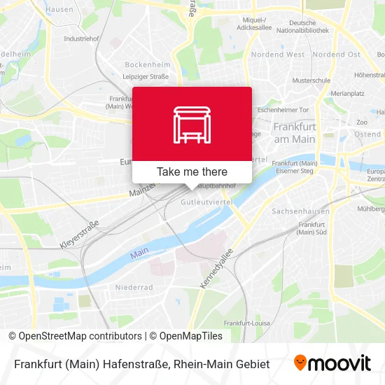 Карта Frankfurt (Main) Hafenstraße