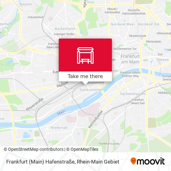 Frankfurt (Main) Hafenstraße map