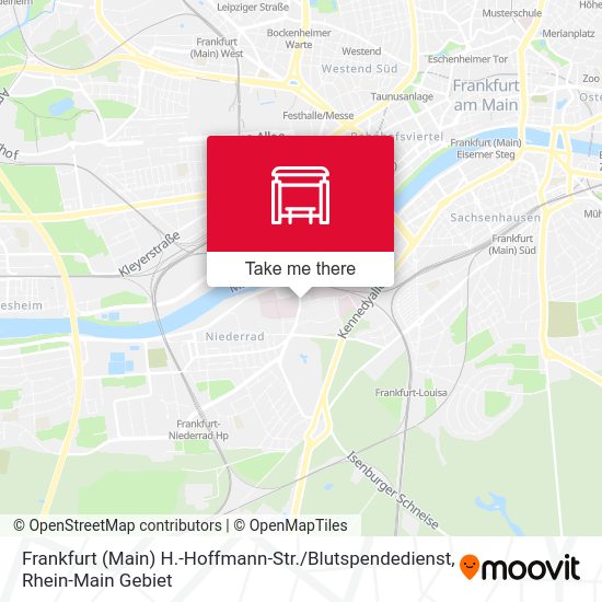 Frankfurt (Main) H.-Hoffmann-Str. / Blutspendedienst map