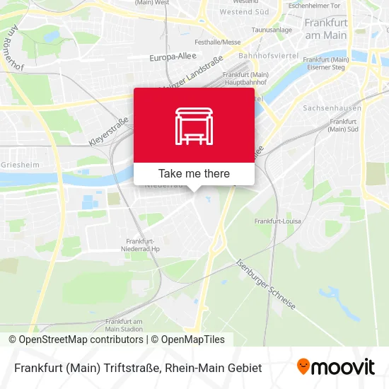 Карта Frankfurt (Main) Triftstraße