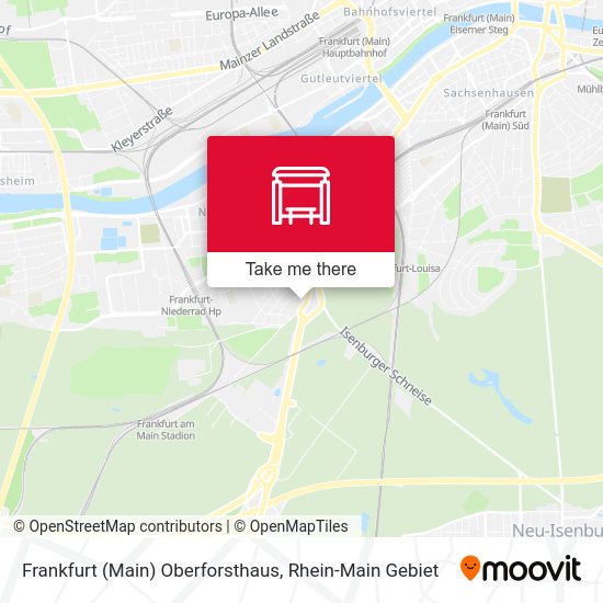 Frankfurt (Main) Oberforsthaus map