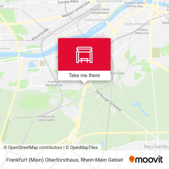 Карта Frankfurt (Main) Oberforsthaus