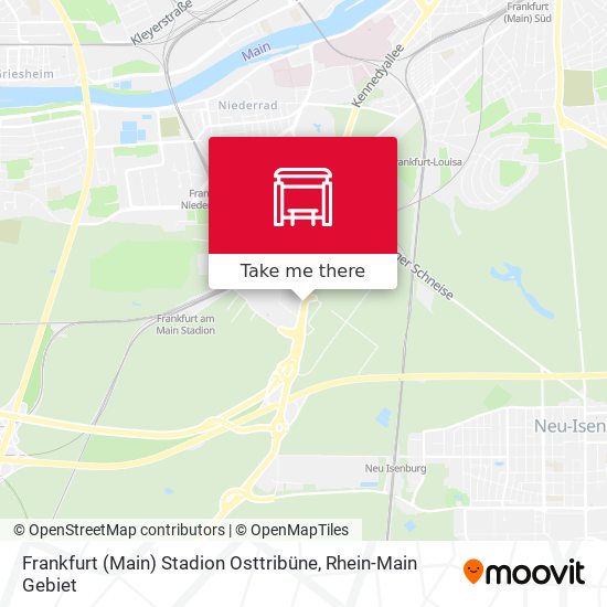 Frankfurt (Main) Stadion Osttribüne map