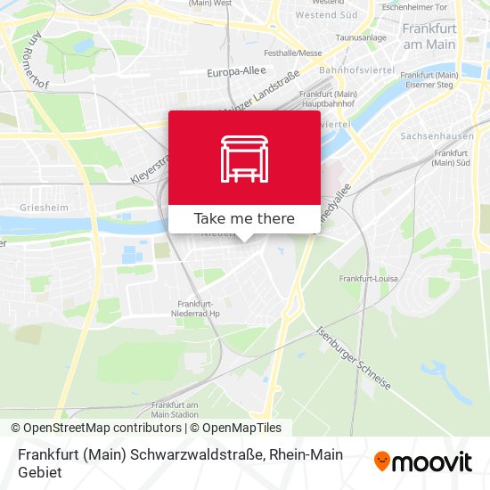 Frankfurt (Main) Schwarzwaldstraße map