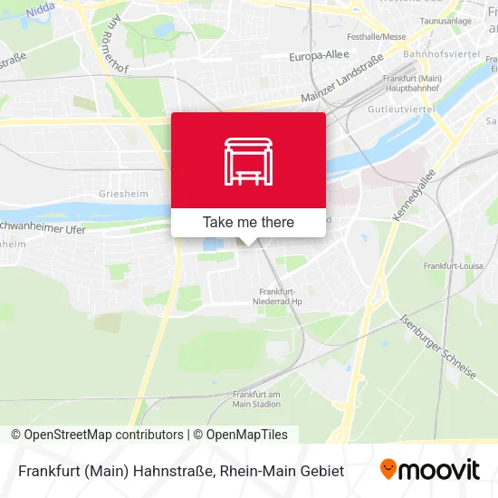 Карта Frankfurt (Main) Hahnstraße