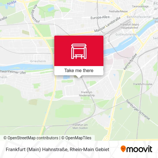 Карта Frankfurt (Main) Hahnstraße