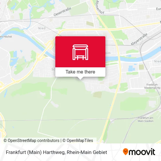 Карта Frankfurt (Main) Harthweg