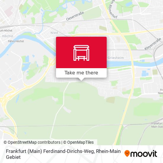 Frankfurt (Main) Ferdinand-Dirichs-Weg map