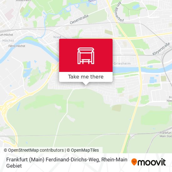 Frankfurt (Main) Ferdinand-Dirichs-Weg map