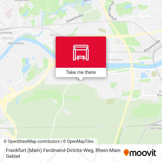 Карта Frankfurt (Main) Ferdinand-Dirichs-Weg