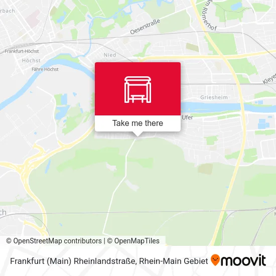 Карта Frankfurt (Main) Rheinlandstraße