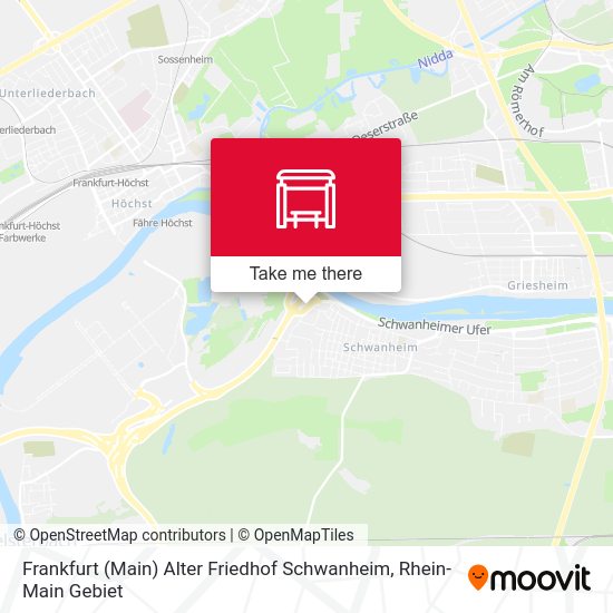 Frankfurt (Main) Alter Friedhof Schwanheim map
