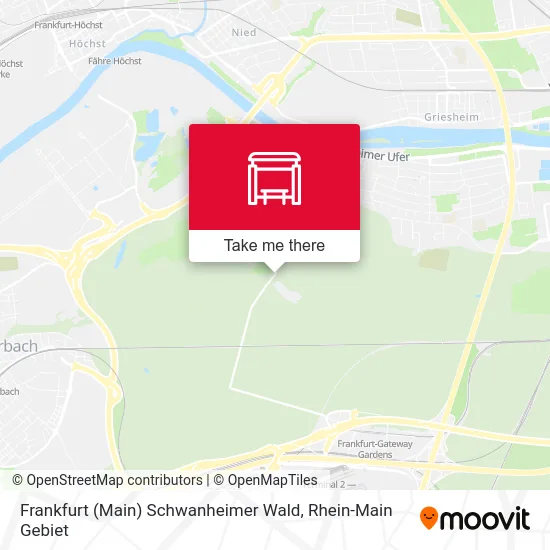 Карта Frankfurt (Main) Schwanheimer Wald