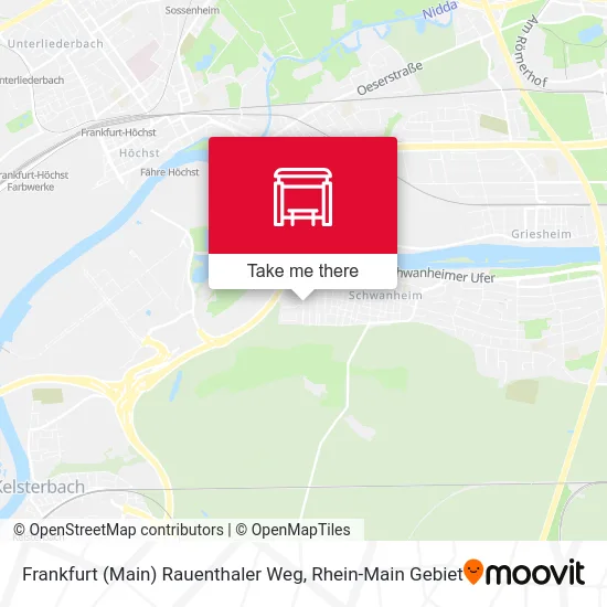 Карта Frankfurt (Main) Rauenthaler Weg