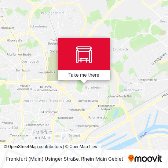 Карта Frankfurt (Main) Usinger Straße
