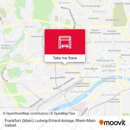 Карта Frankfurt (Main) Ludwig-Erhard-Anlage