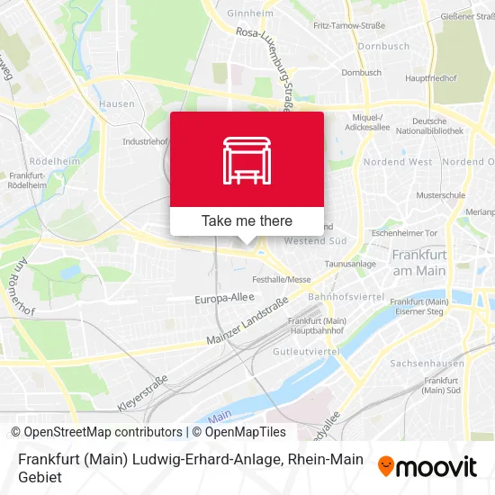 Карта Frankfurt (Main) Ludwig-Erhard-Anlage