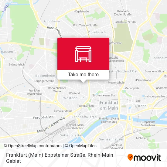 Карта Frankfurt (Main) Eppsteiner Straße