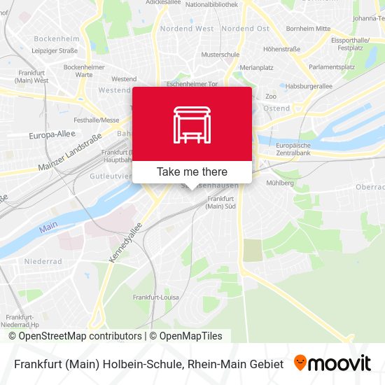 Frankfurt (Main) Holbein-Schule map