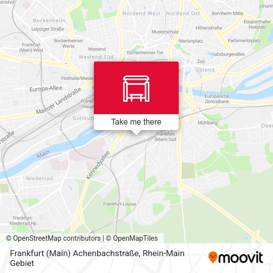 Frankfurt (Main) Achenbachstraße map