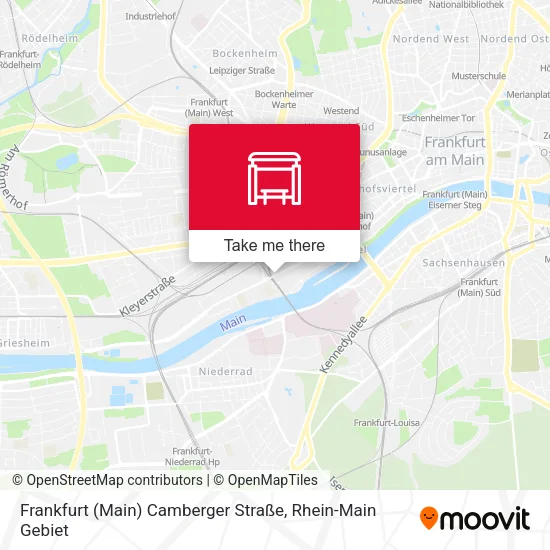 Карта Frankfurt (Main) Camberger Straße