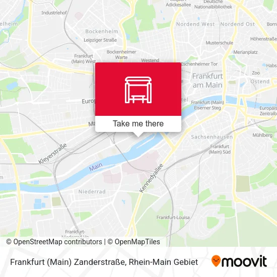 Карта Frankfurt (Main) Zanderstraße