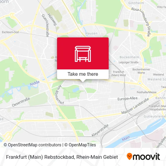 Карта Frankfurt (Main) Rebstockbad