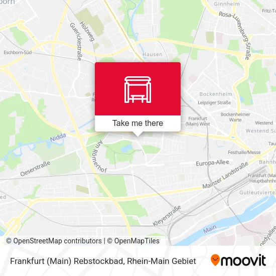Карта Frankfurt (Main) Rebstockbad