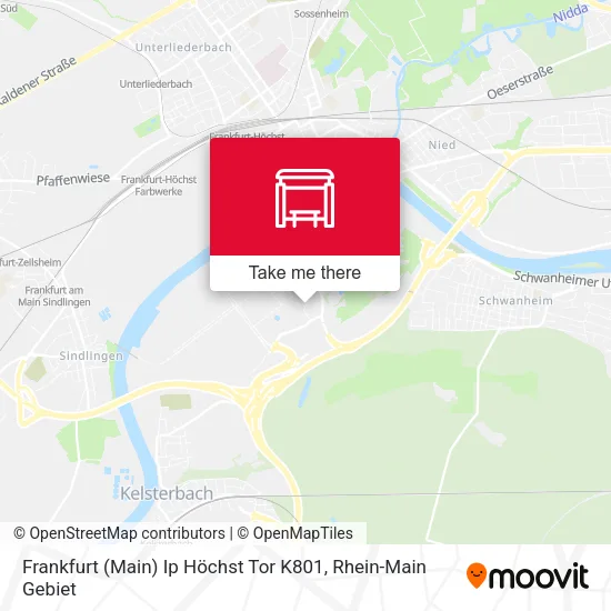Карта Frankfurt (Main) Ip Höchst Tor K801